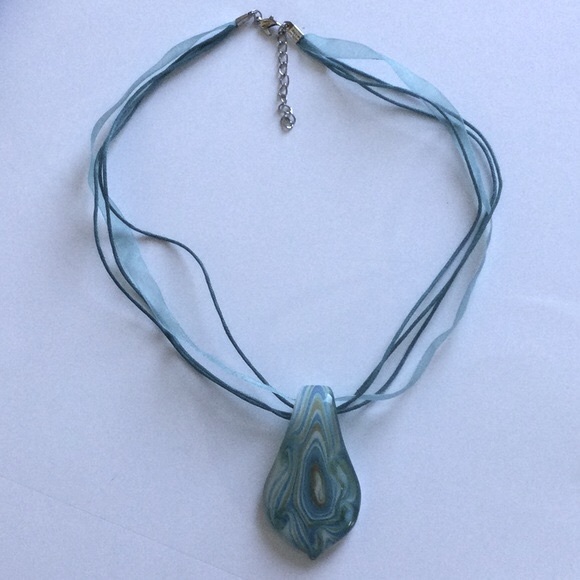 Unique Hand Blown Art Glass Pendant - Picture 2 of 8